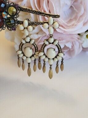 Stella & Dot Jewelry Mallorca Dangle Drop Chandelier Stud Versatility Earrings